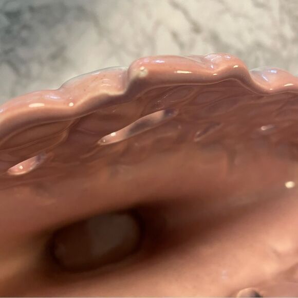 Vintage Royal Haeger Pottery Mauve Agate Flower Fan Vase - Picture 3 of 7